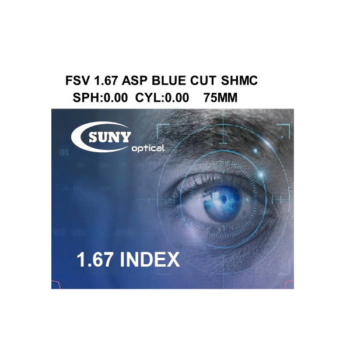 1.67 ASP BLUE CUT SHMC ( BLUE COATING )